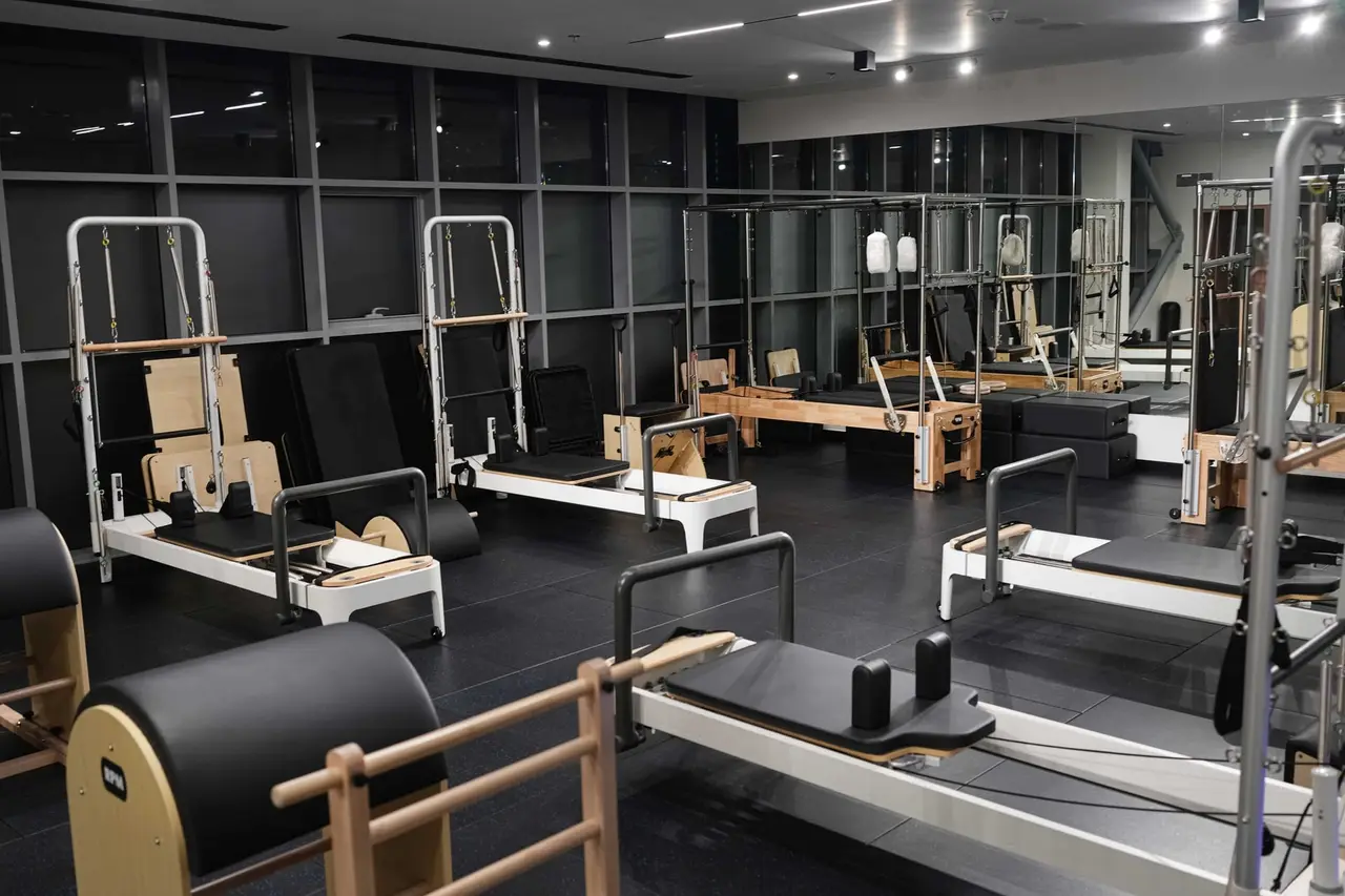 Pilates reformer studio at RPM Gym Abu Dhabi